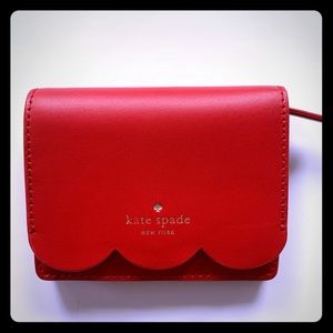 NWT! Kate Spade Piper Magnolia Street Red Wallet